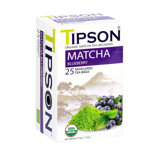 Tipson Matcha Blueberry Tea (37.5g) 25 Tea Bags