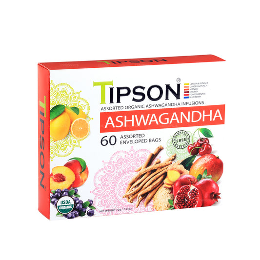Tipson Tea Organic Ashwagandha Assorted (72g)
