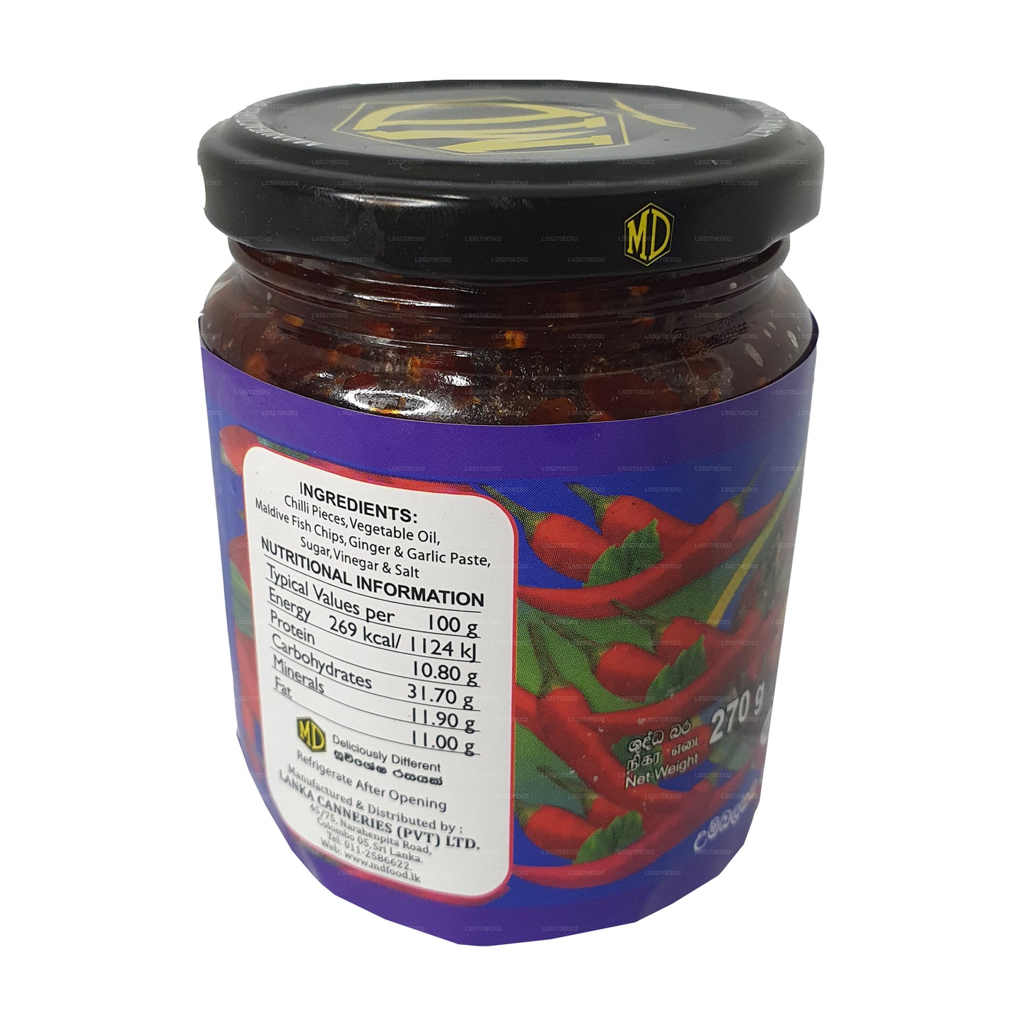 MD Chinese Chilli Paste with Maldive Fish (270g)