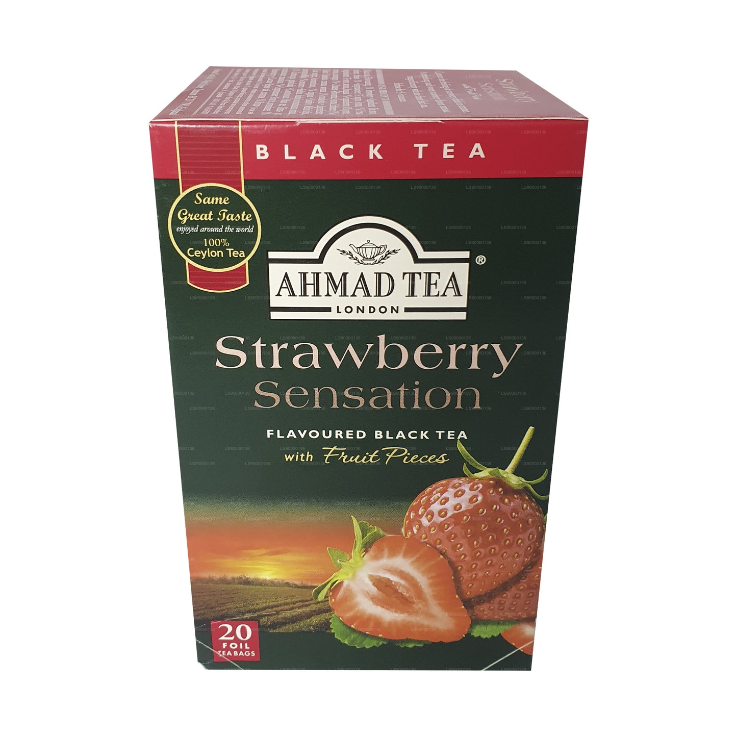 Ahmad Tea Strawberry 20 Foil Tea Bags (40g)