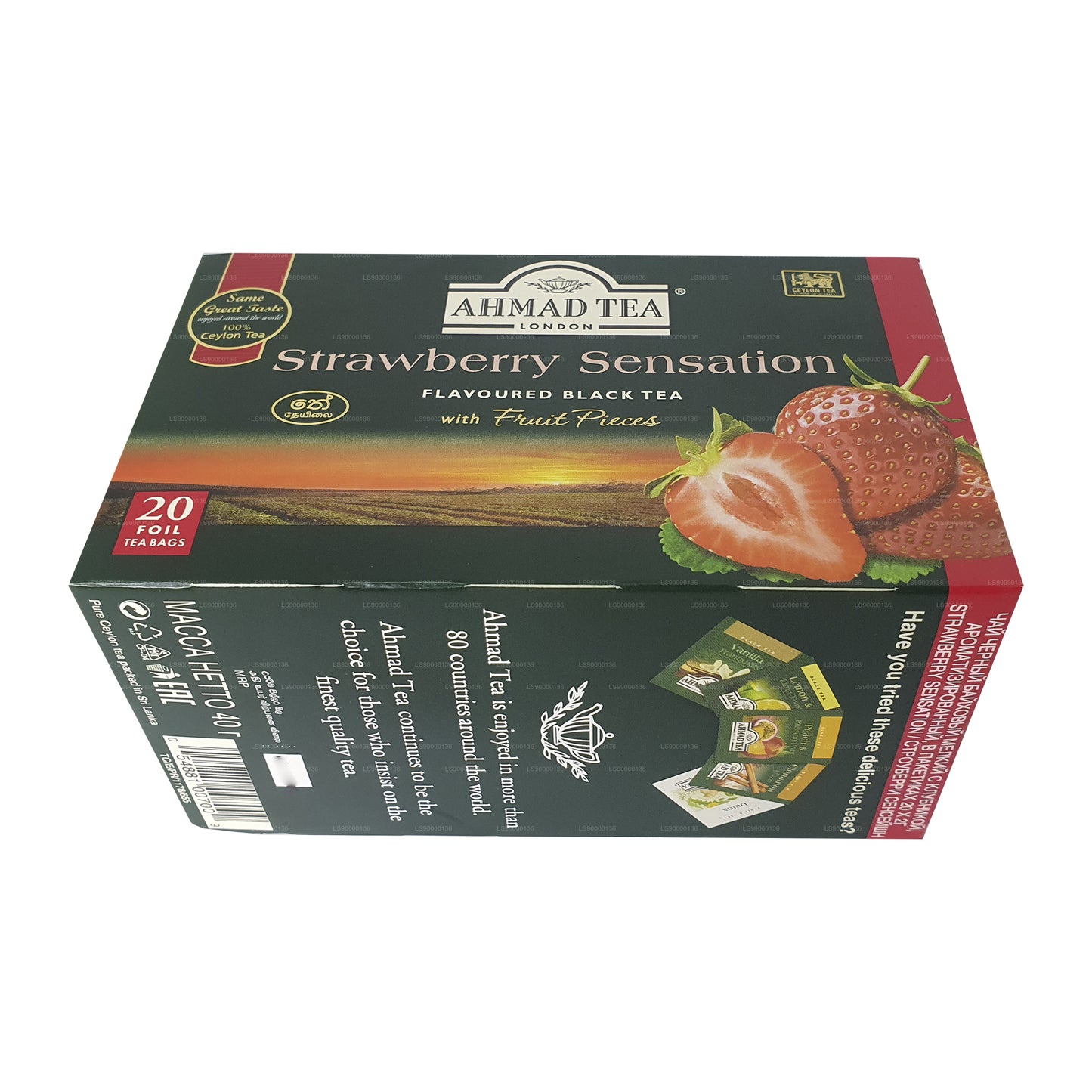 Ahmad Tea Strawberry 20 Foil Tea Bags (40g)