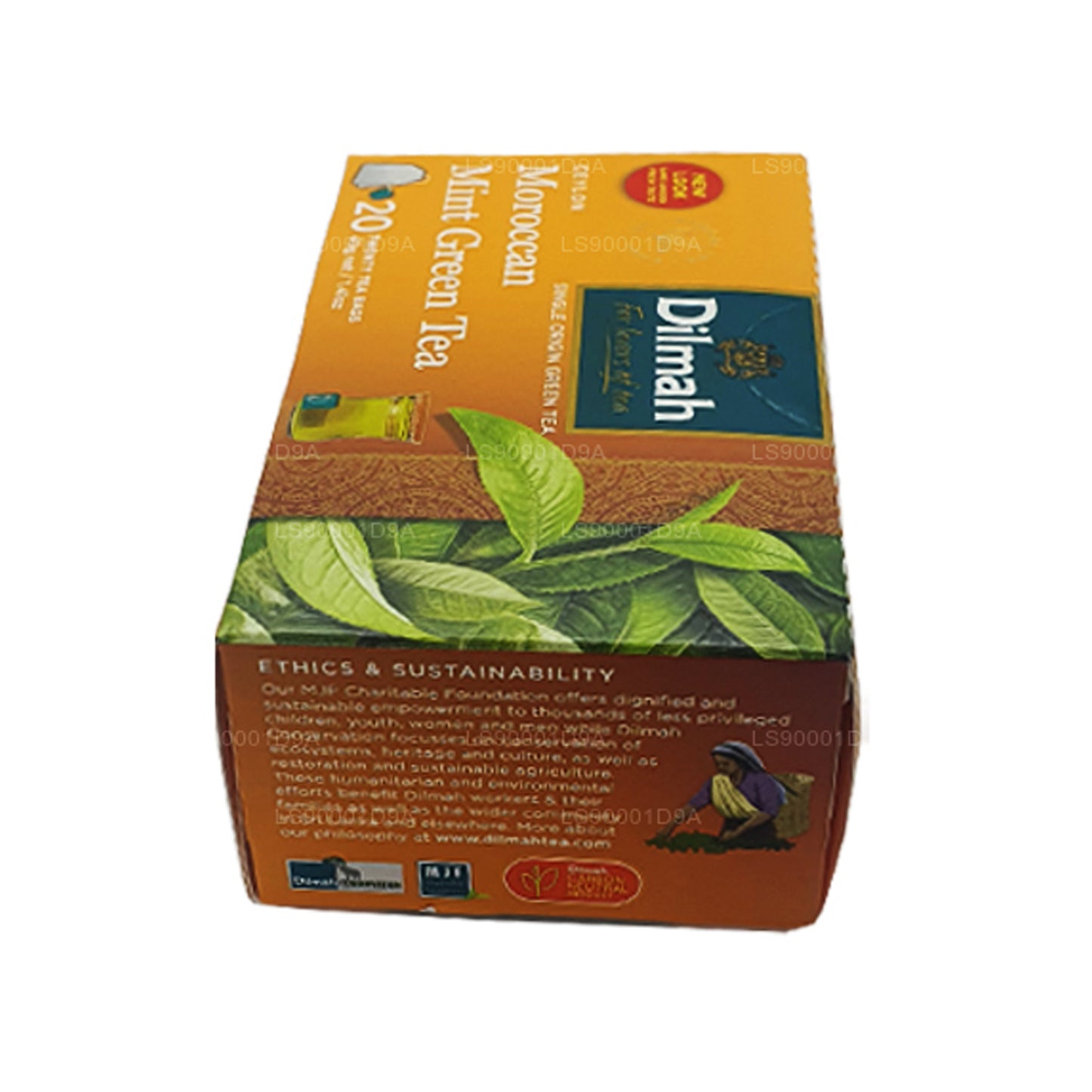 Dilmah Ceylon Moroccan Mint Green Tea (40g) 20 Tea Bags