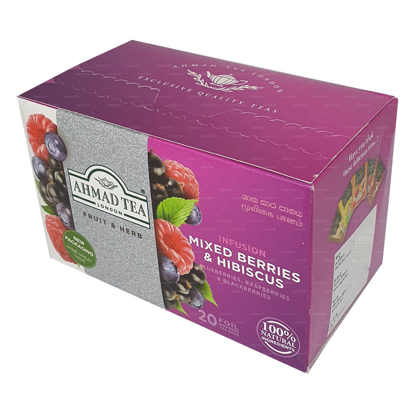 Ahmad Tea Mixed Berry & Hibiscus (40g) 20 Foil Tea Bags