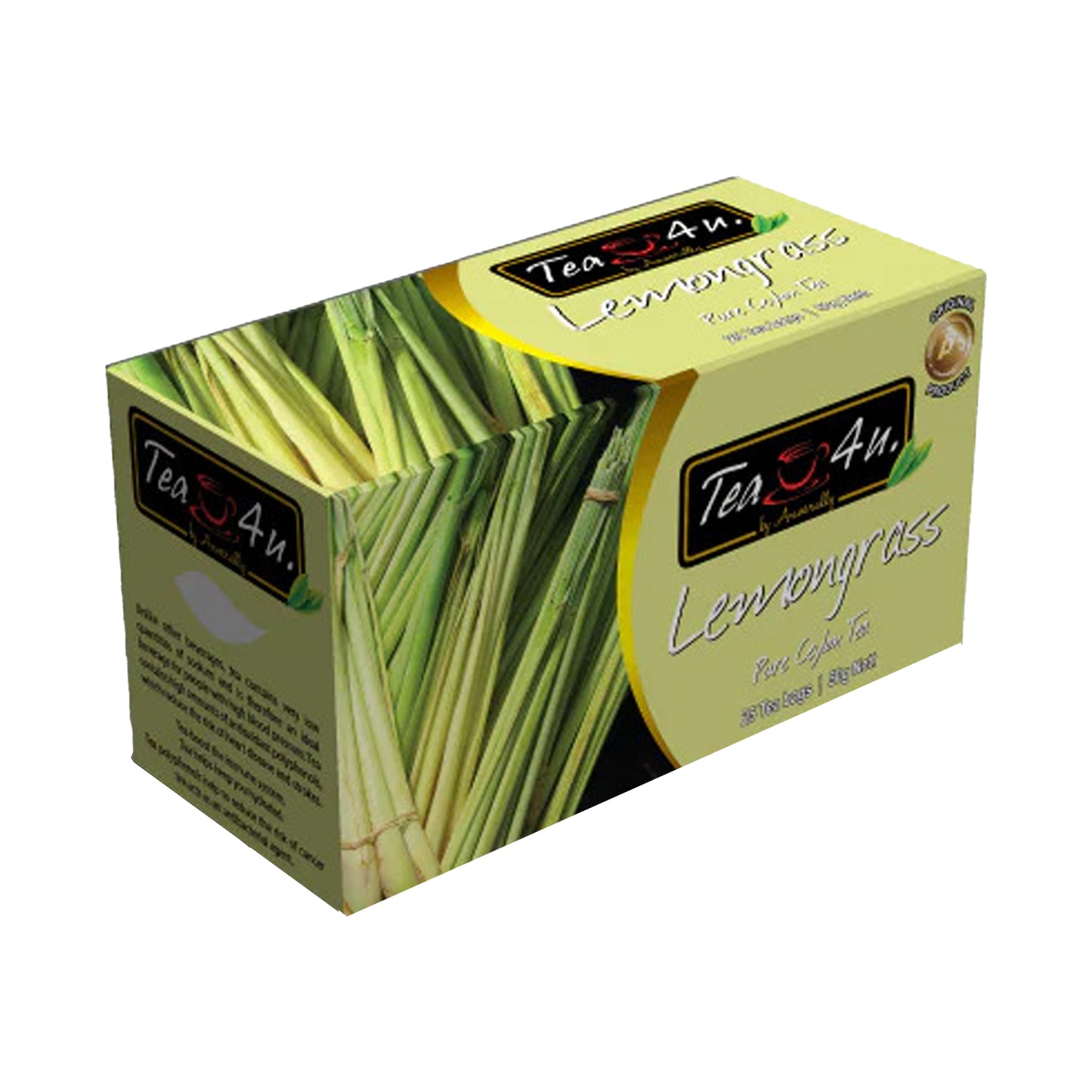 Tea4U Lemongrass Herbal Tea (37.5g) 25 Tea Bags