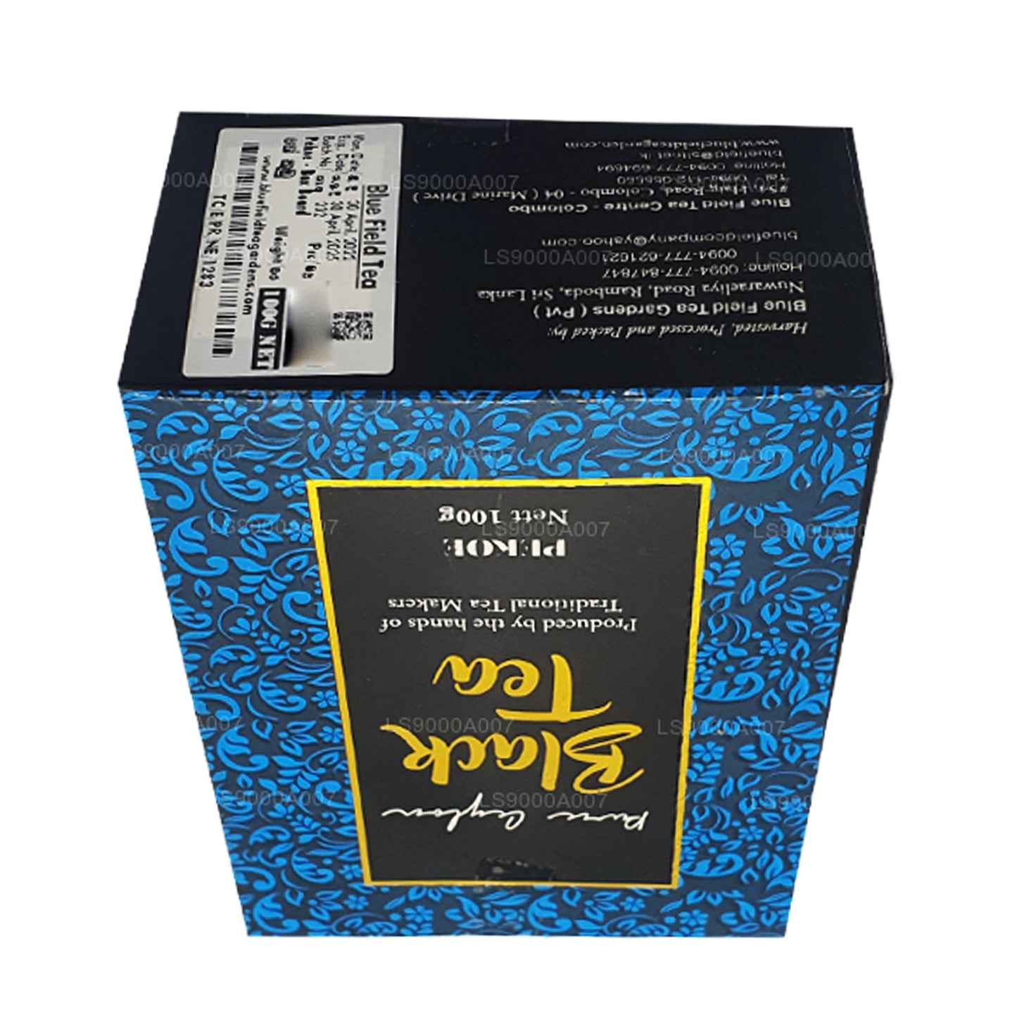 Blue Field Pure Ceylon PEKOE Grade Black Loose Tea (100g)