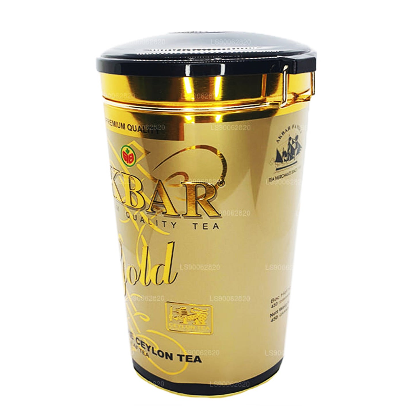 Akbar Premium Quality Gold Leaf Tea Caddy