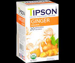 TIPSON - HERBAL â€“ GINGER - BOX - UTBH - F&PE - ORGANIC â€“ GINGER ORIGINAL (30g)