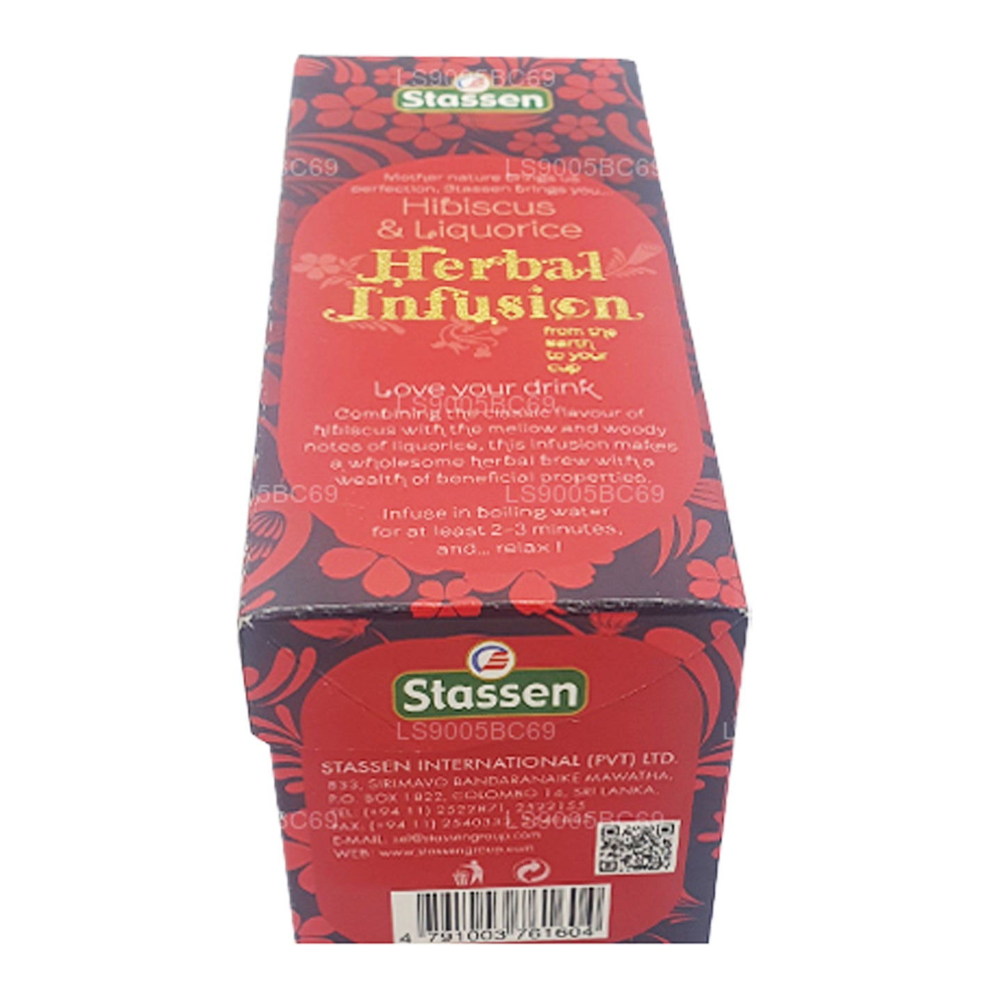 Stassen Hibiscus and Liquorice Herbal Infusion Tea (37.5g) 25 Tea Bags