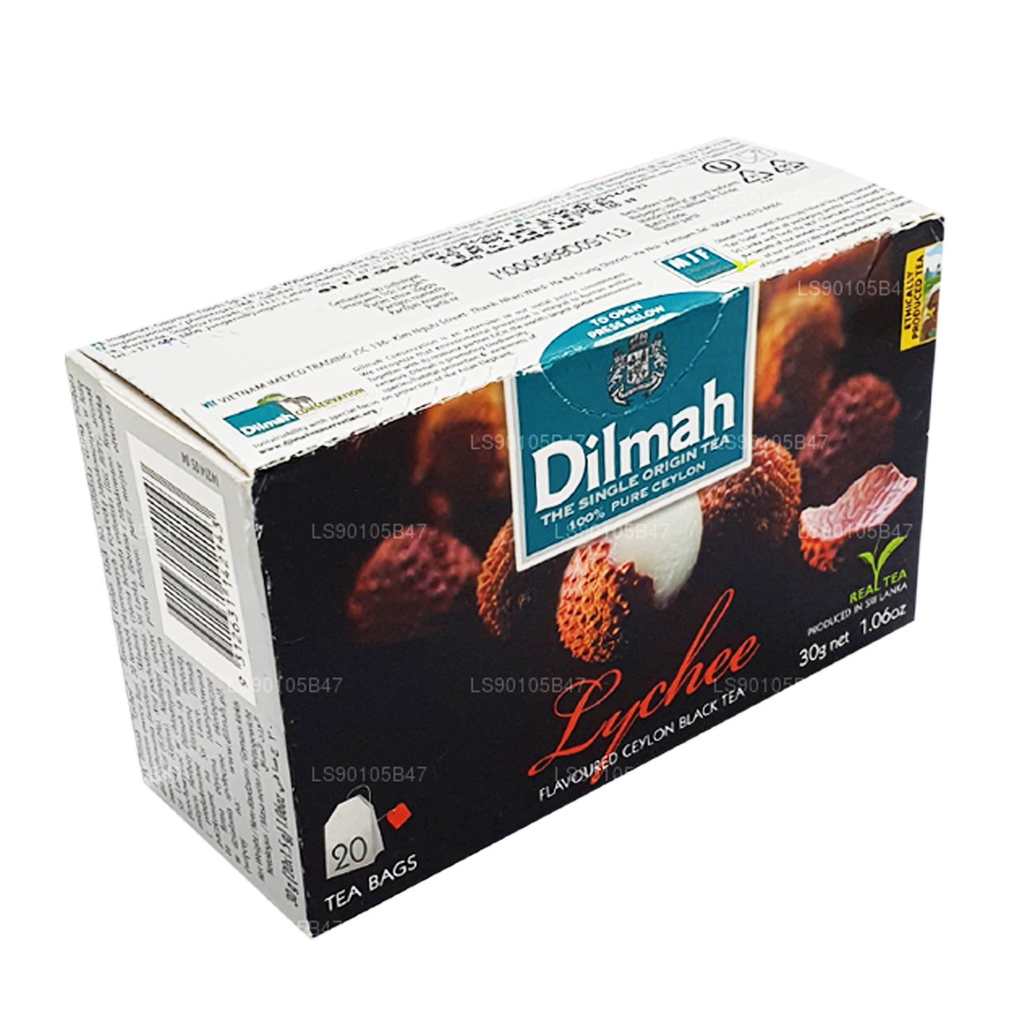 Dilmah Lychee Flavored Black Tea (30g)