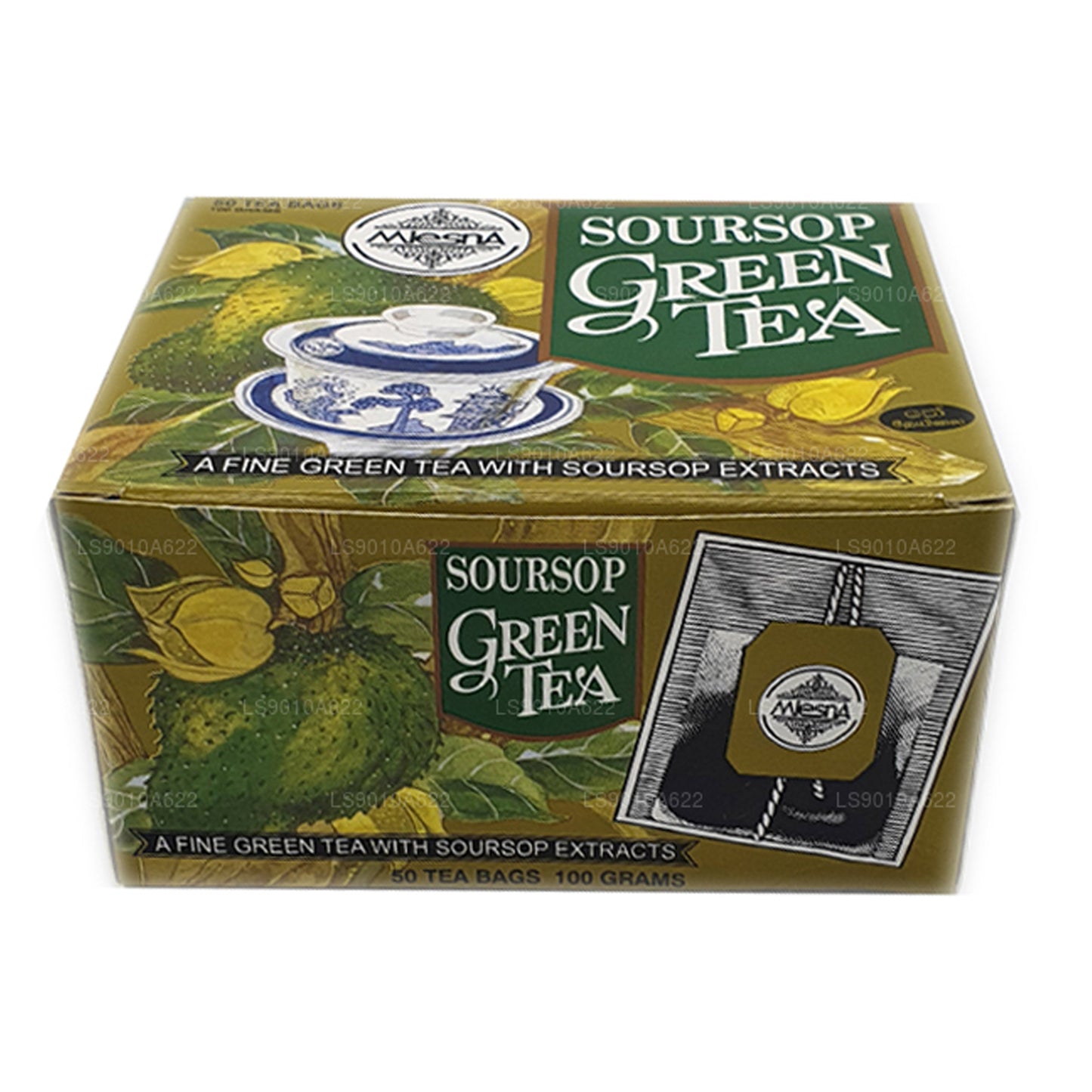 Mlesna Soursop Green Tea (100g) 50 Tea Bags