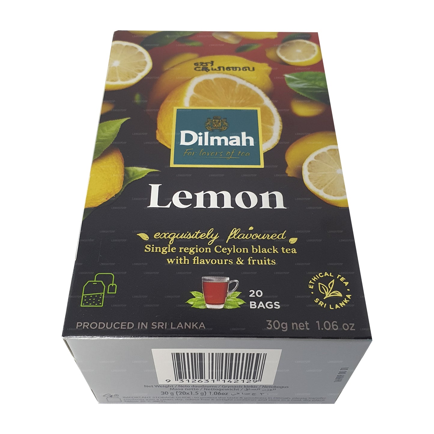 Dilmah Lemon Flavored Tea (30g) 20 Tea Bags