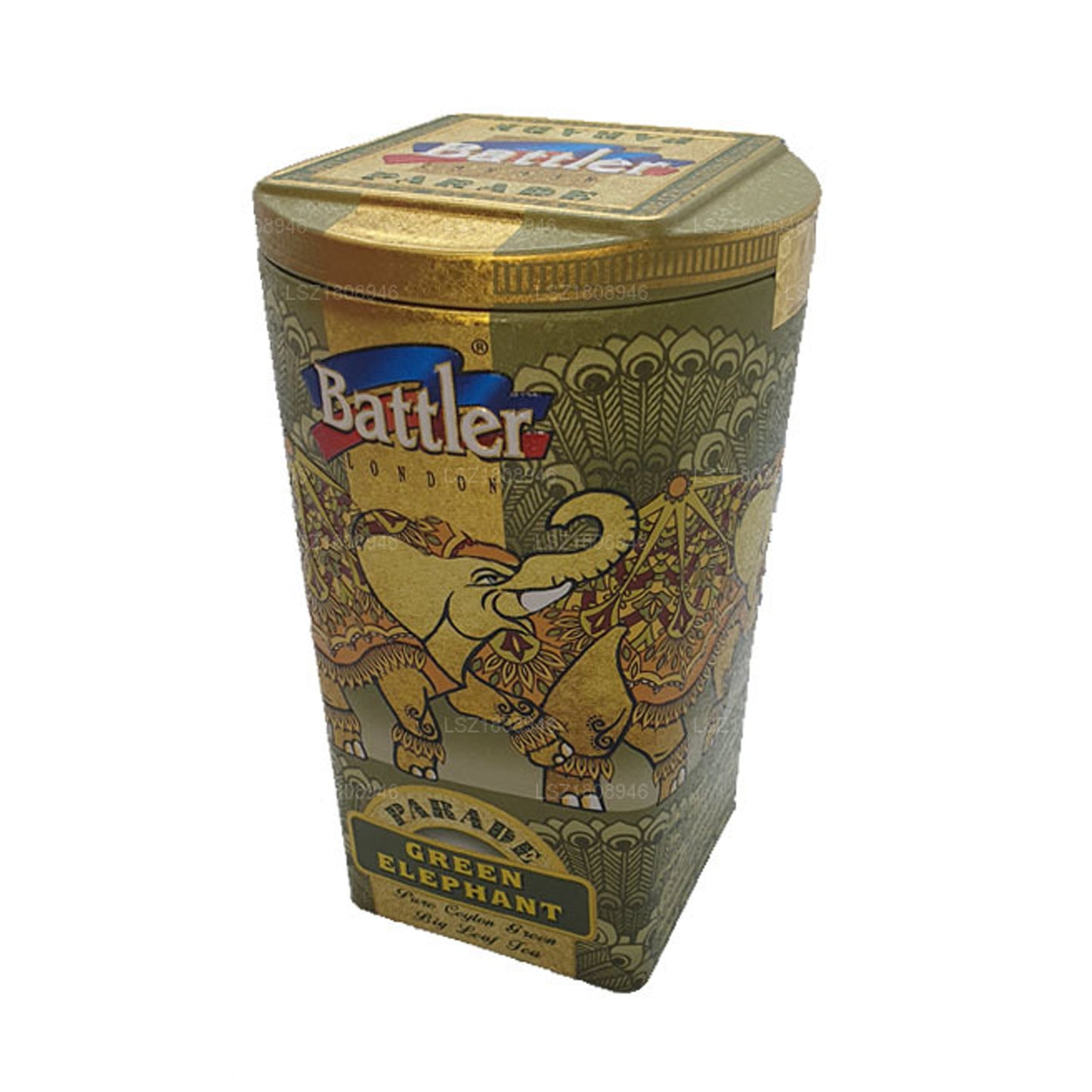 Battler Parade Green Elephant (100g) Tin Caddy