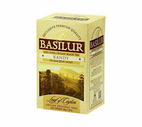 BASILUR LEAF OF CEYLON - TEA BAG - FLBT - FOIL ENV - KANDY - 2g X 20 EN X 12 (40g)