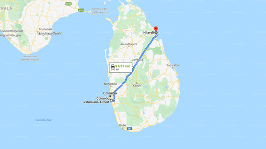 Ratmalana Airport (RML) to Nilaveli City Private Transfer