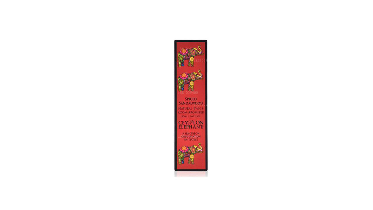 Spa Ceylon Ceylon Elephant Spiced Sandalwood Natural Twig Room Aromizer (50ml)