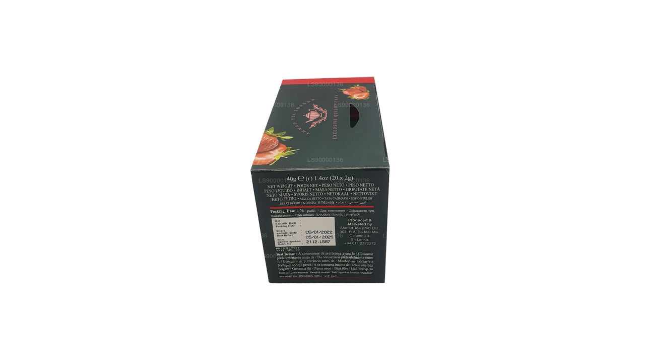 Ahmad Tea Strawberry 20 Foil Tea Bags (40g)