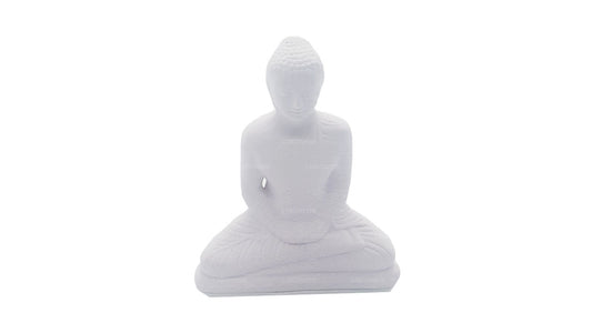 Buddha Statue (White Color) for Car Dashboard (7cm x 3cm)