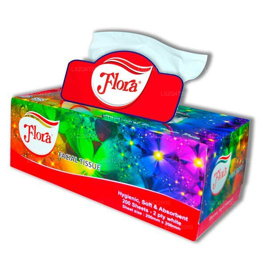 Flora Tissues Facial Tissues Box 200 Sheets